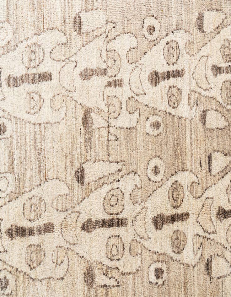 Detail image of 6' 5 x 9' 8  Hand Knotted Moroccan Wool Rug