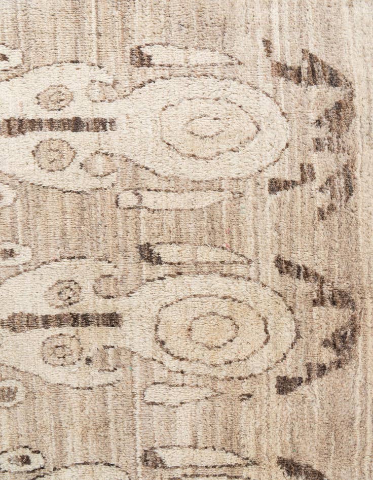 Detail image of 6' 5 x 9' 8  Hand Knotted Moroccan Wool Rug