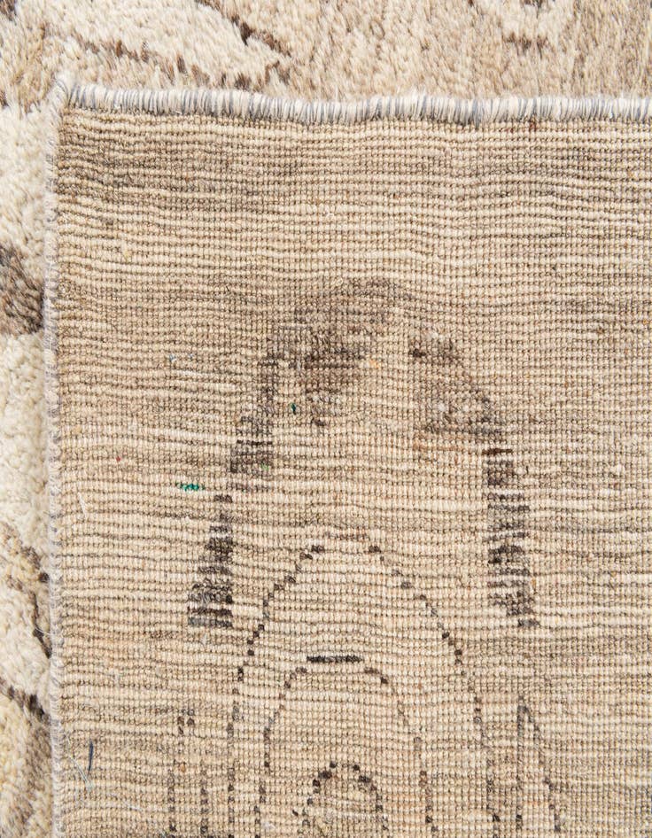 Detail image of 6' 5 x 9' 8  Hand Knotted Moroccan Wool Rug