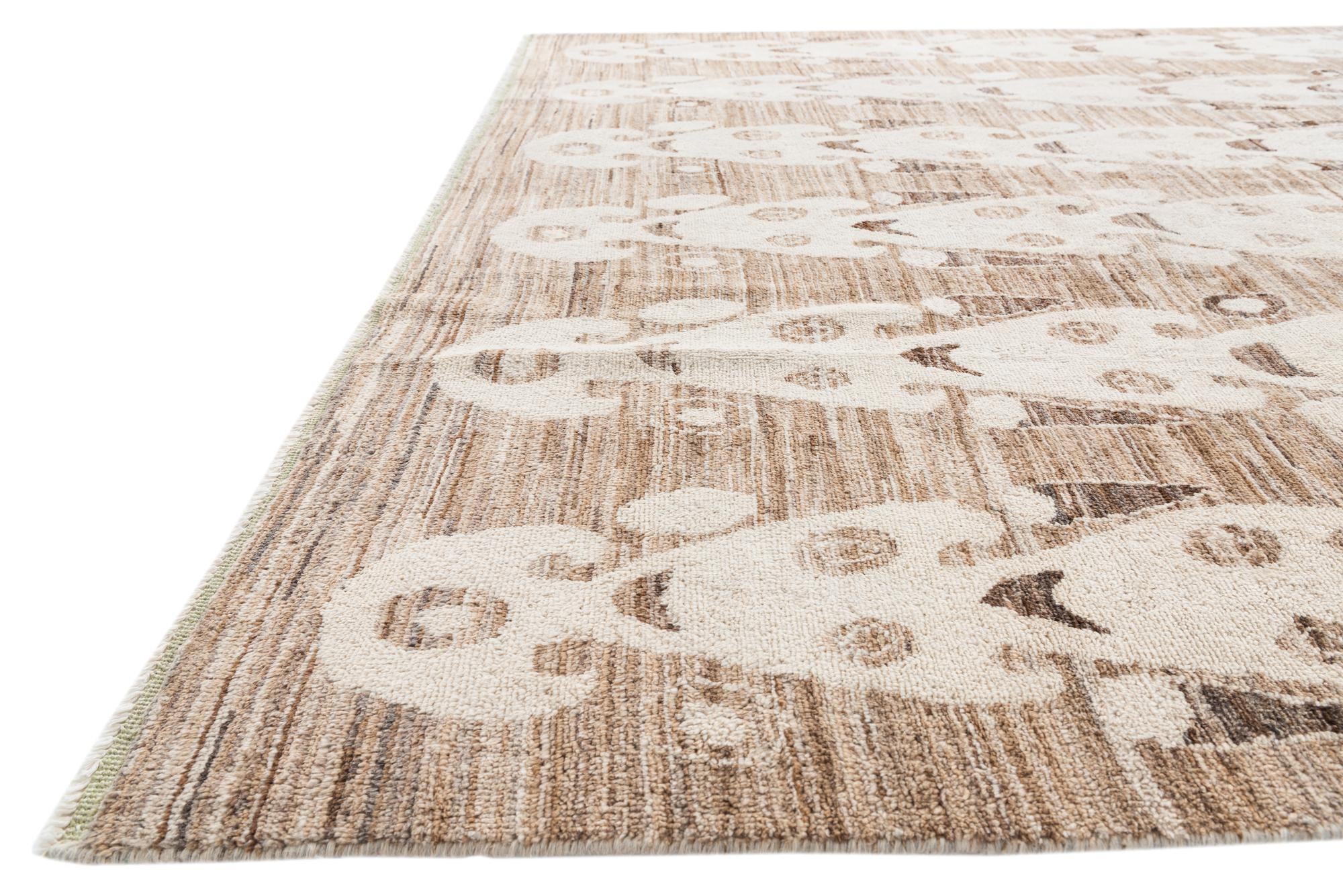 7' 10 x 10' 2 Hand Knotted Moroccan Wool Rug