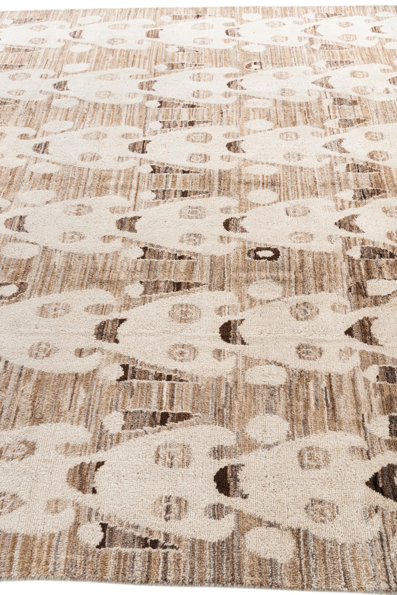 7' 10 x 10' 2 Hand Knotted Moroccan Wool Rug