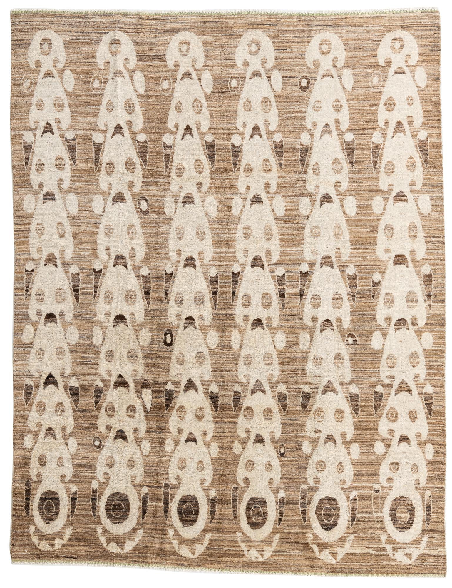 7' 10 x 10' 2 Hand Knotted Moroccan Wool Rug