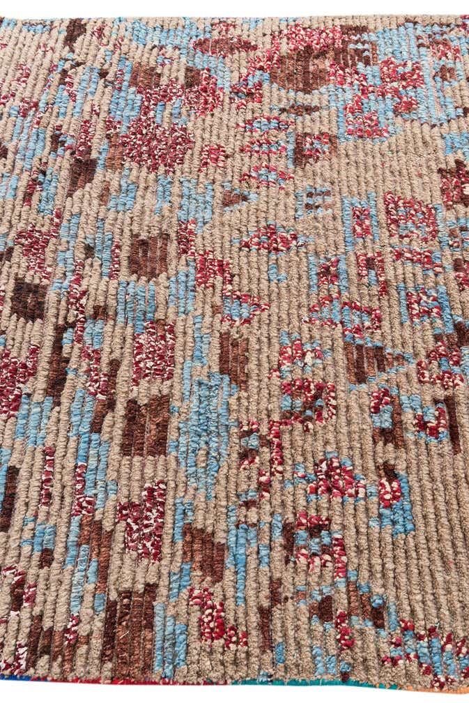5' 4 x 8' 6 Hand Knotted Moroccan Wool Rug