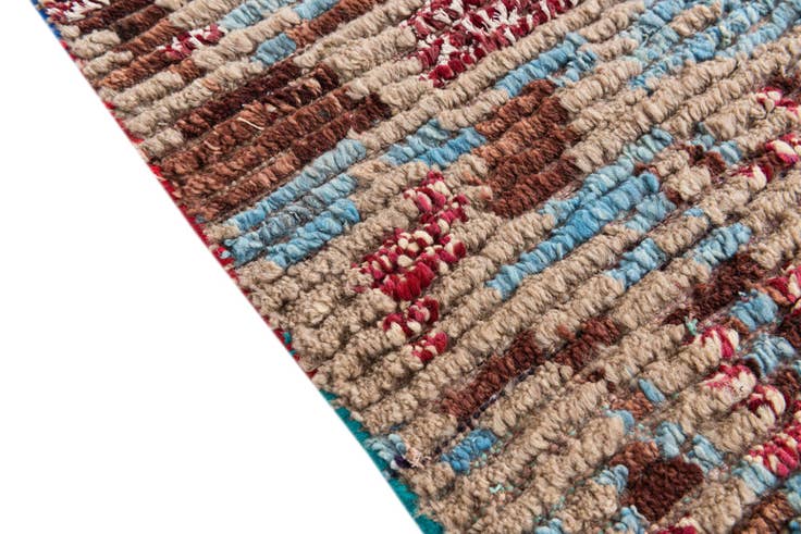 Detail image of 5' 4 x 8' 6 Hand Knotted Moroccan Wool Rug