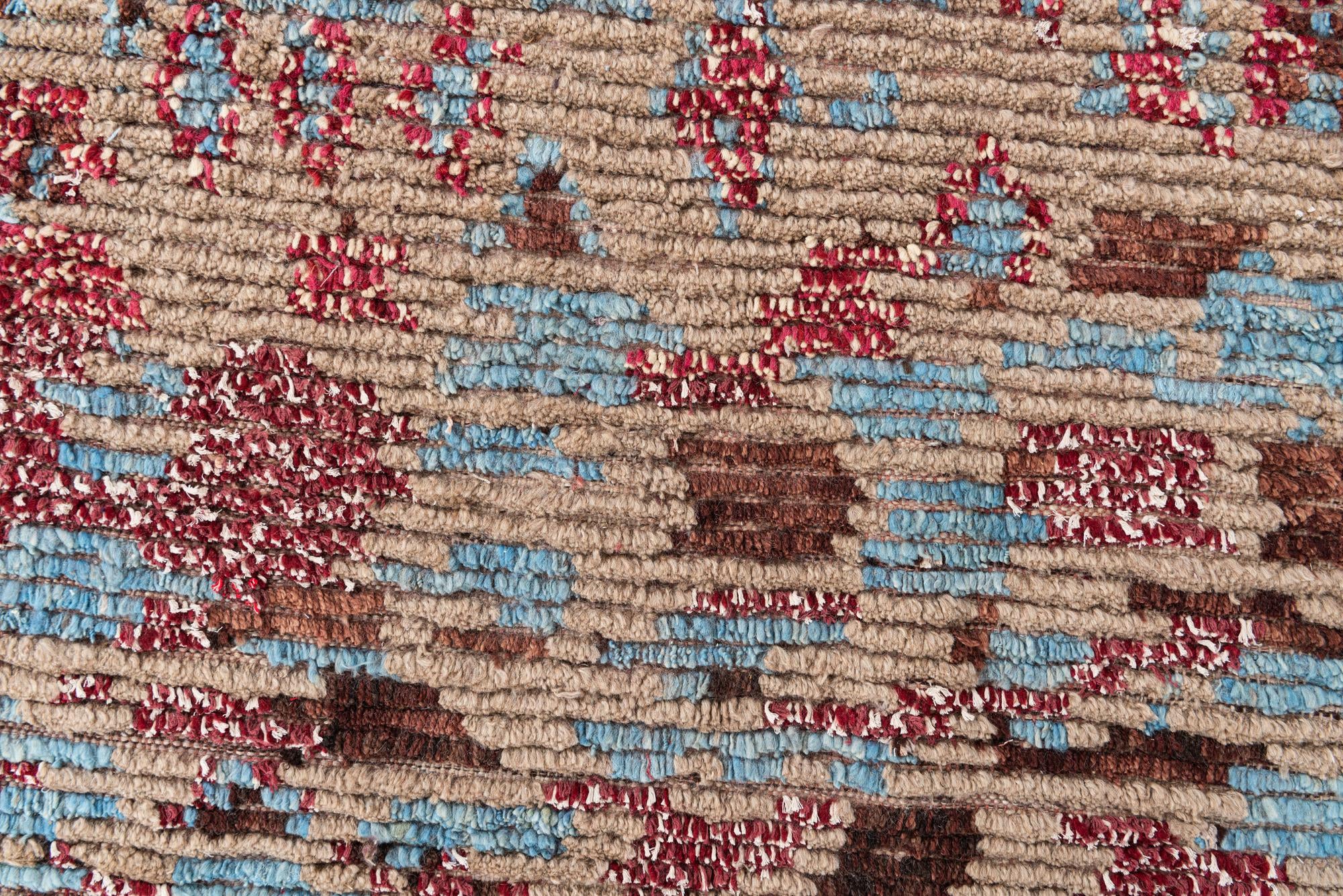 5' 4 x 8' 6 Hand Knotted Moroccan Wool Rug