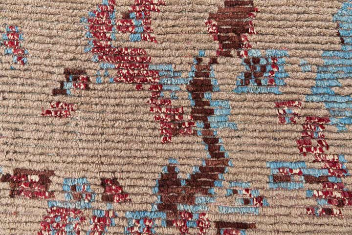 5' 4 x 8' 6 Hand Knotted Moroccan Wool Rug