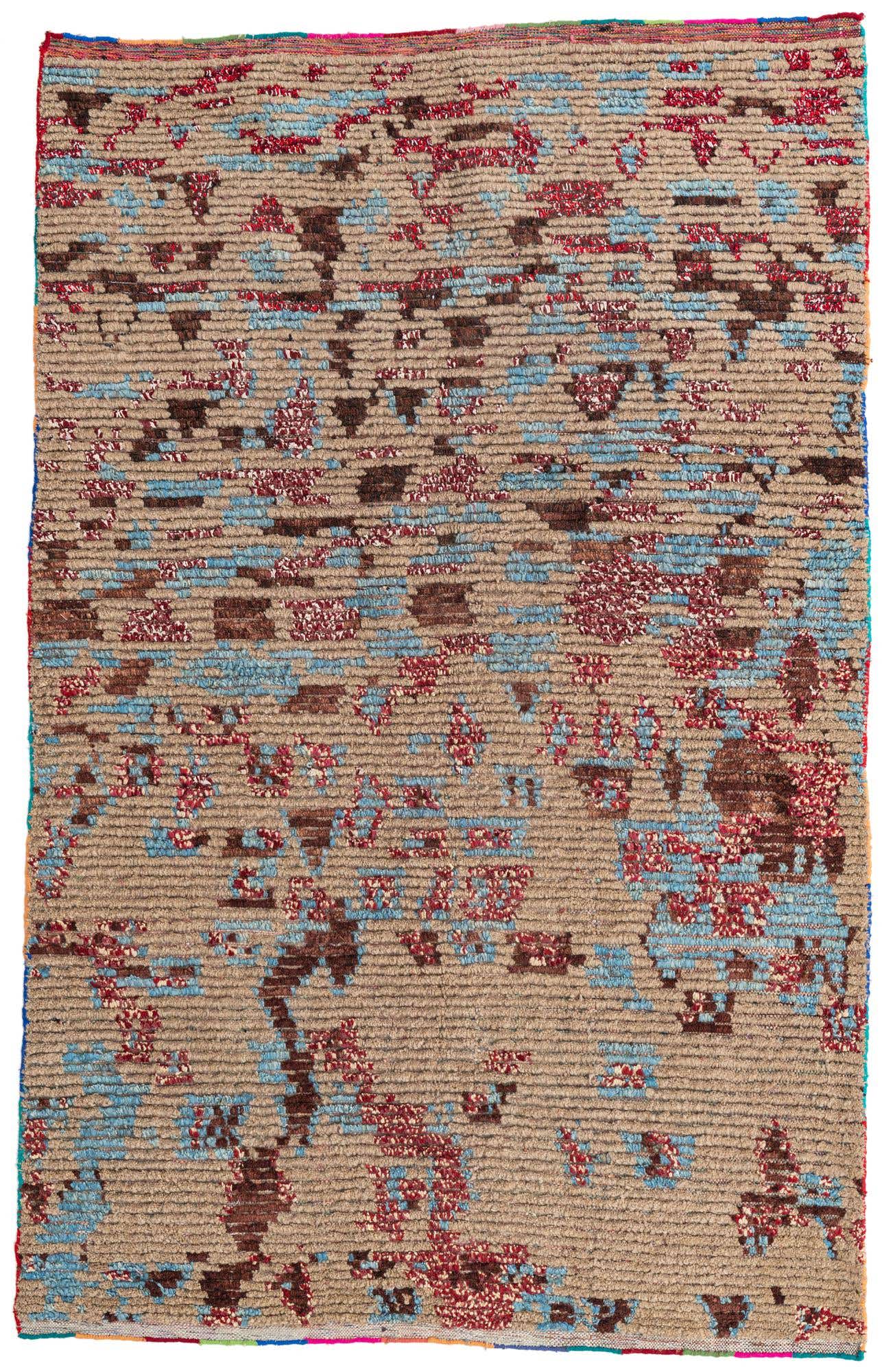 5' 4 x 8' 6 Hand Knotted Moroccan Wool Rug
