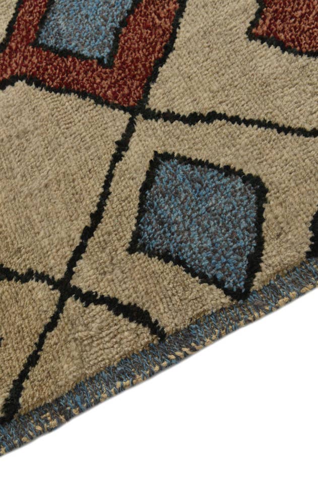 Detail image of 9' 3 x 11' 10 Hand Knotted Moroccan Wool Rug