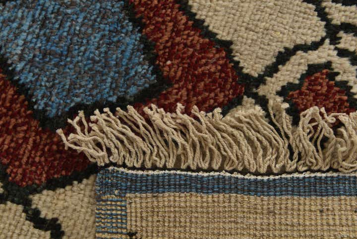 9' 3 x 11' 10 Hand Knotted Moroccan Wool Rug