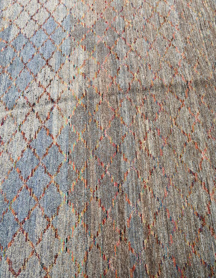Detail image of 5' 6 x 8' Hand Knotted Moroccan Wool Rug