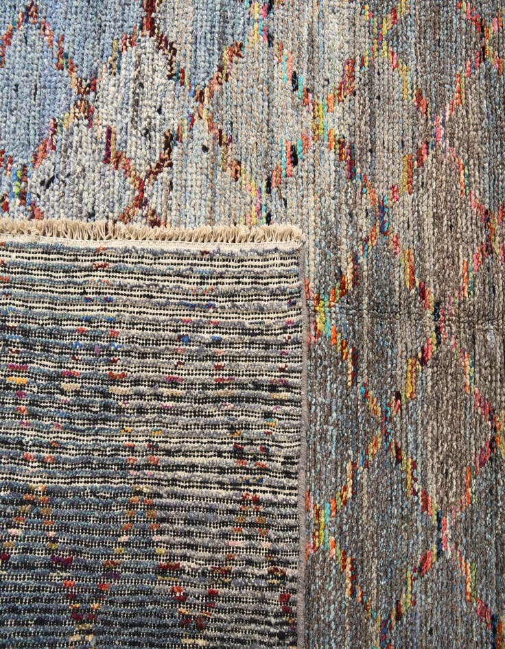 Detail image of 5' 6 x 8' Hand Knotted Moroccan Wool Rug