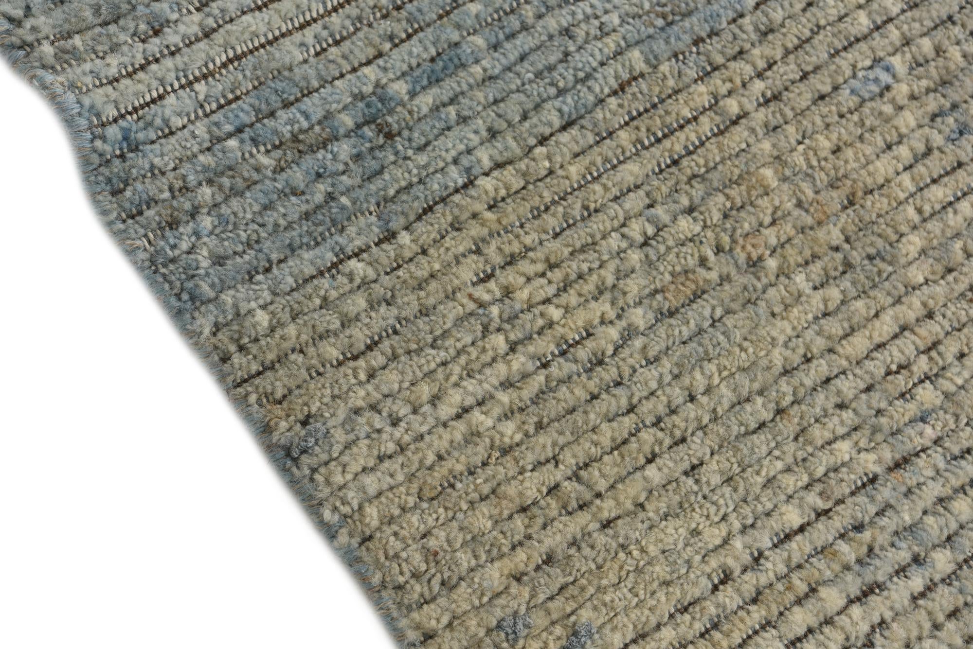 5' 3 x 8' Hand Knotted Moroccan Wool Rug