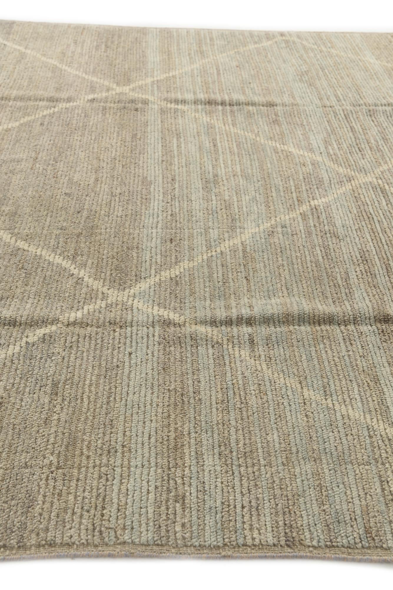 8' x 10' 1 Hand Knotted Moroccan Wool Rug