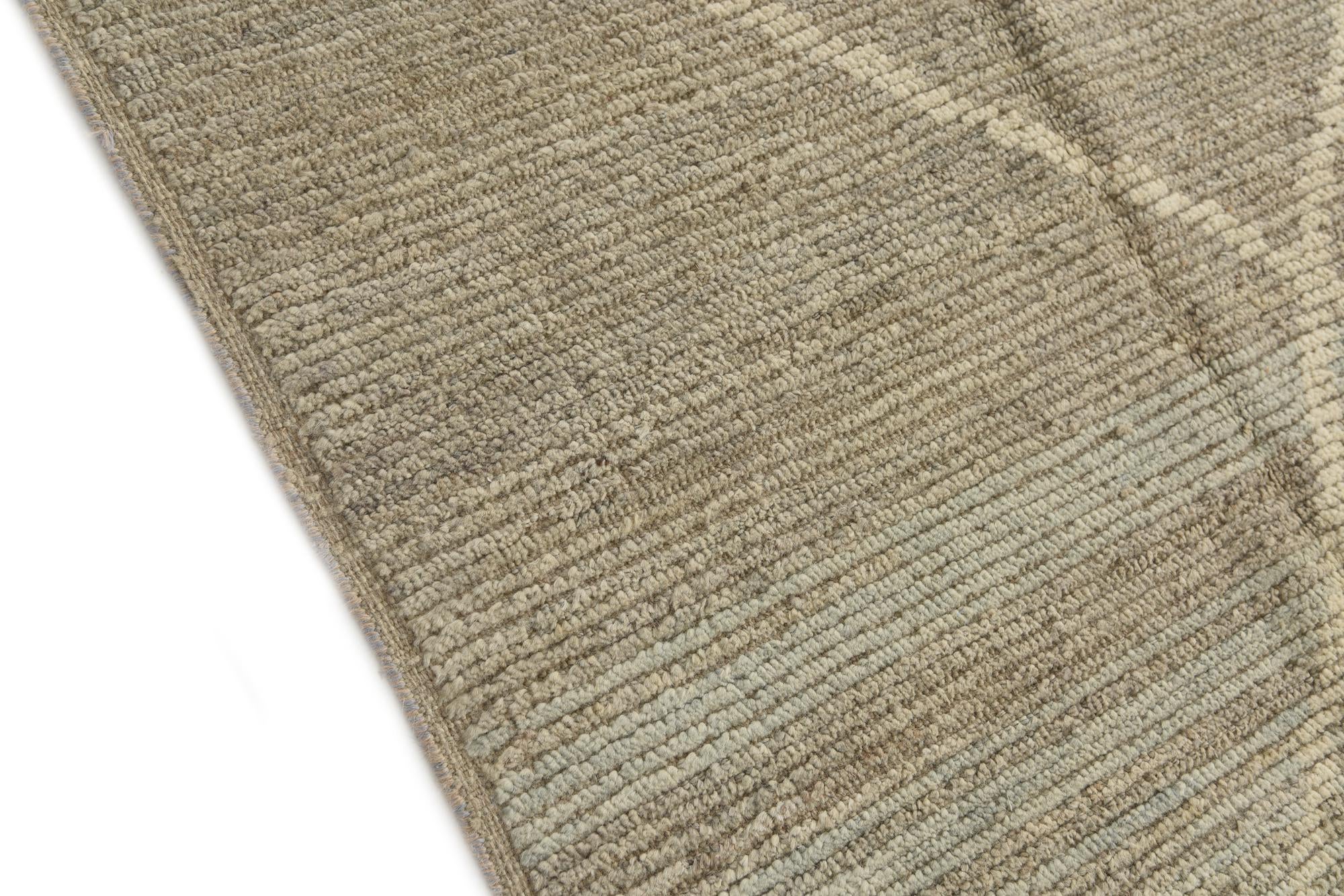 8' x 10' 1 Hand Knotted Moroccan Wool Rug