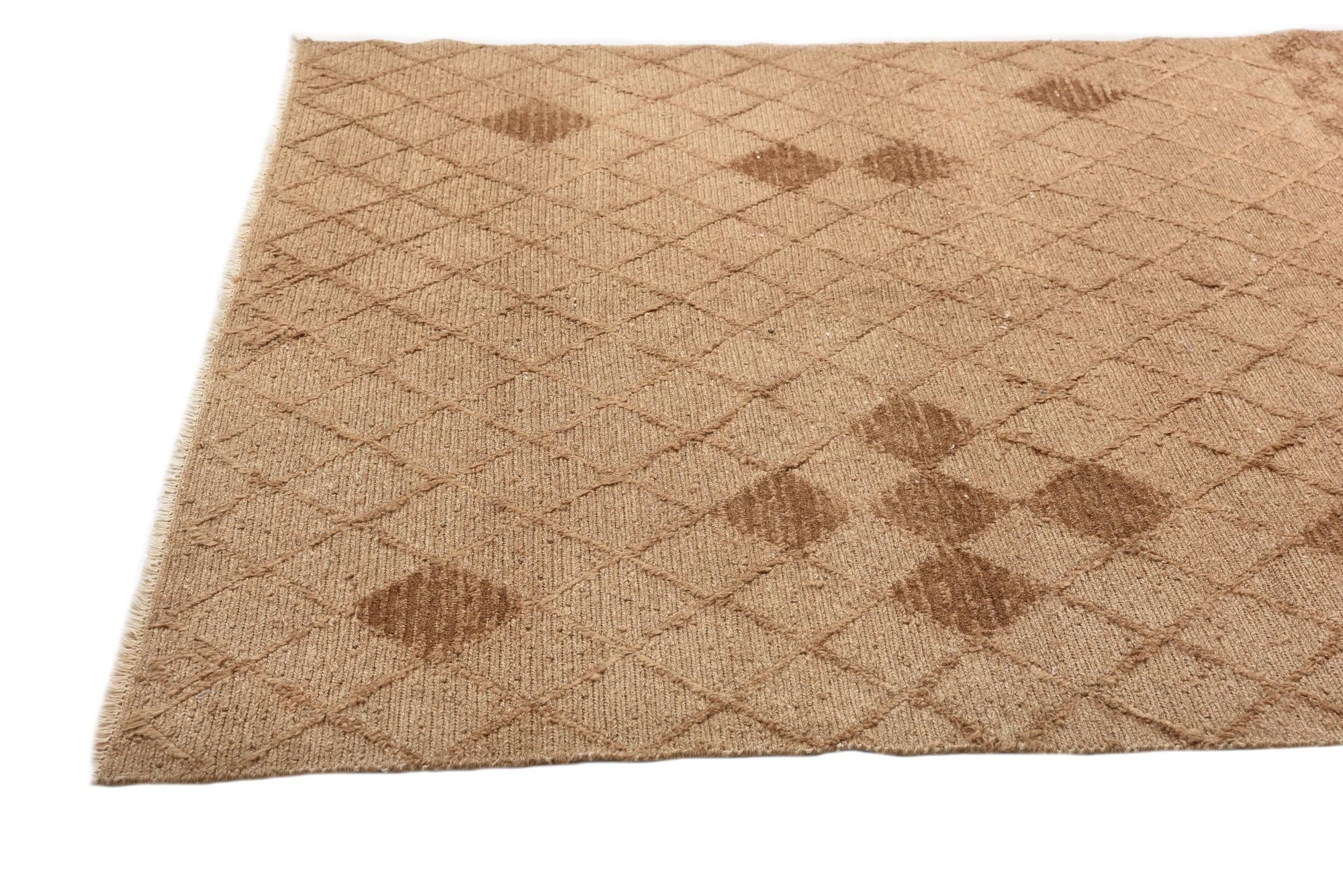 5' 6 x 7' 7 Hand Knotted Moroccan Wool Rug