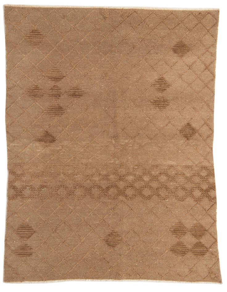 Detail image of 5' 6 x 7' 7 Hand Knotted Moroccan Wool Rug
