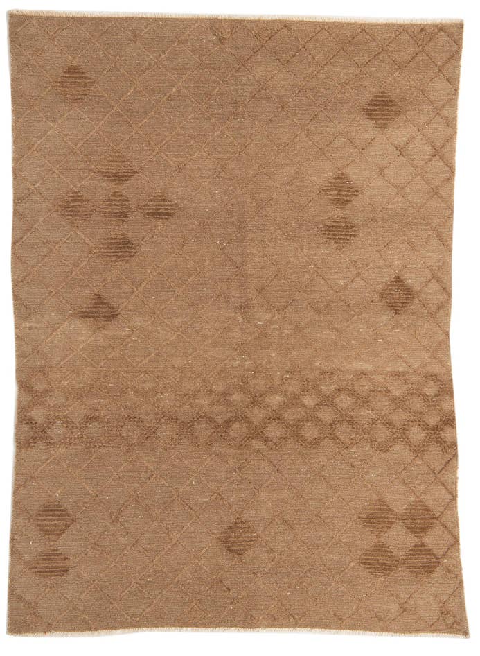 Detail image of 5' 6 x 7' 7 Hand Knotted Moroccan Wool Rug