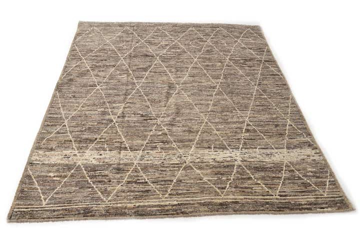 8' 6 x 10' 4 Hand Knotted Moroccan Wool Rug