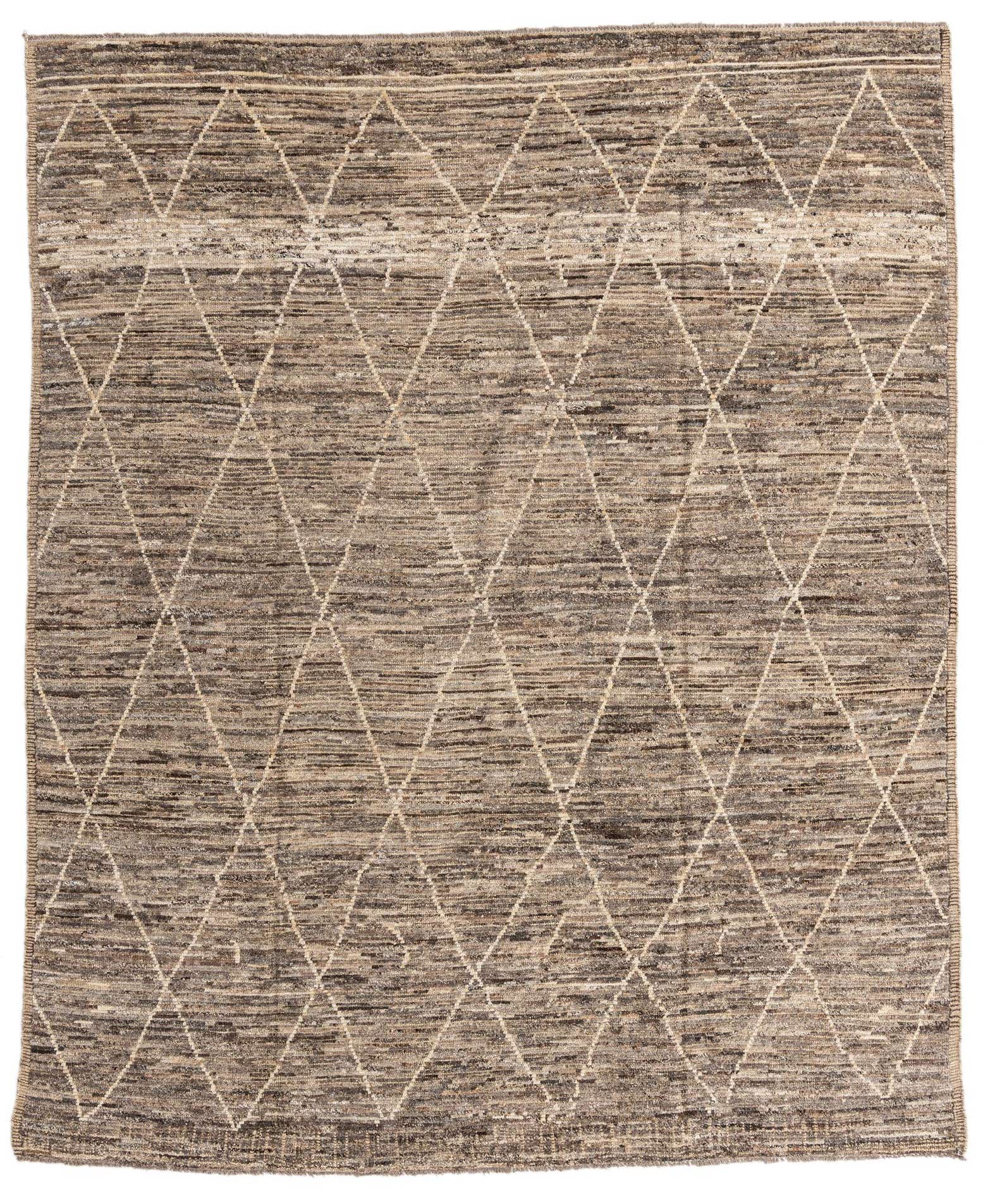 8' 6 x 10' 4 Hand Knotted Moroccan Wool Rug