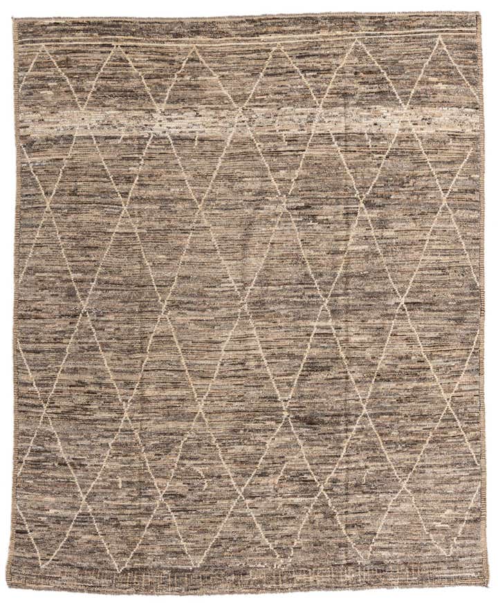 8' 6 x 10' 4 Hand Knotted Moroccan Wool Rug