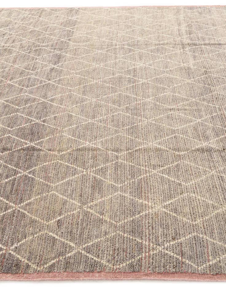 Detail image of 8' 5 x 10' 9  Hand Knotted Moroccan Wool Rug