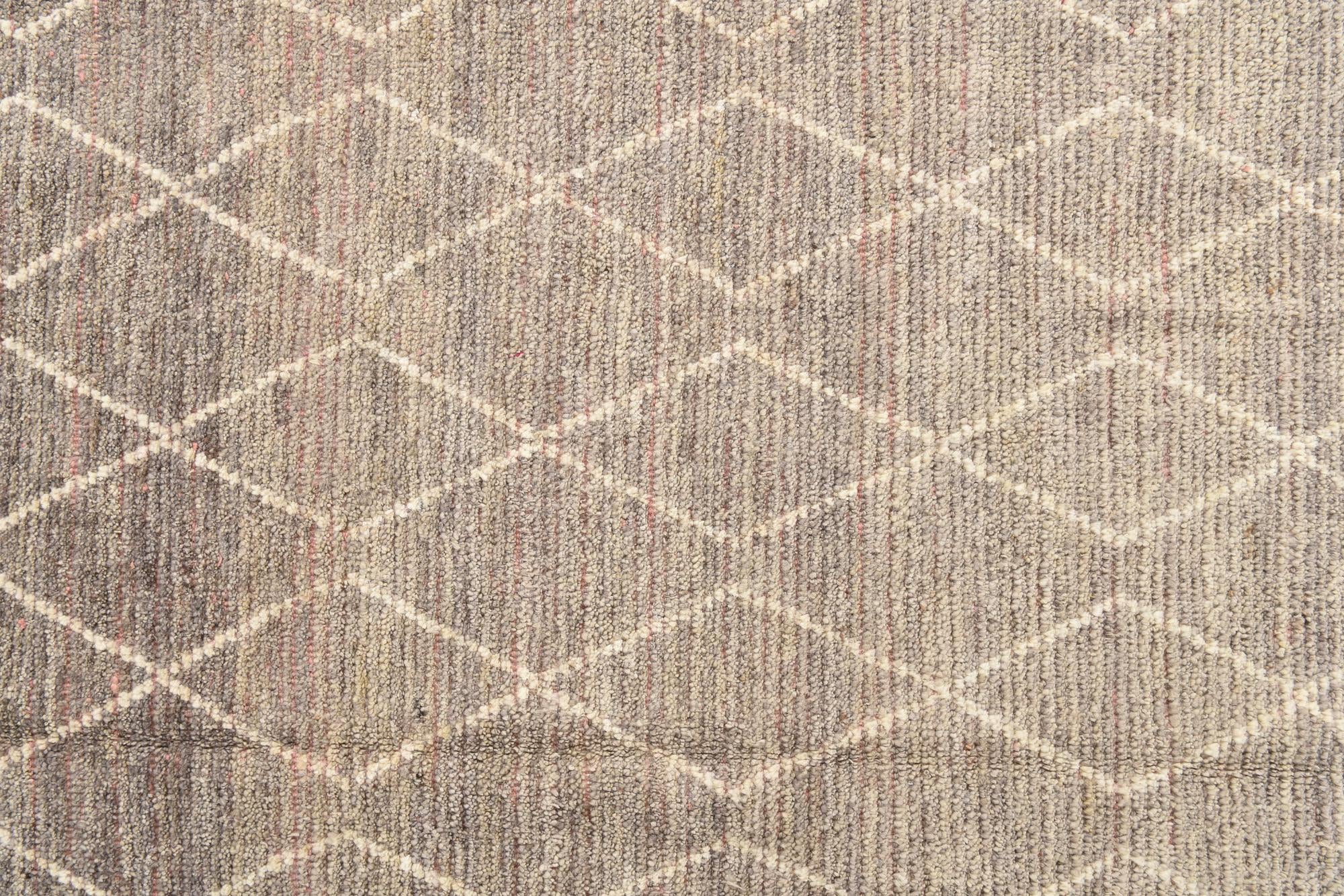 8' 5 x 10' 9 Hand Knotted Moroccan Wool Rug