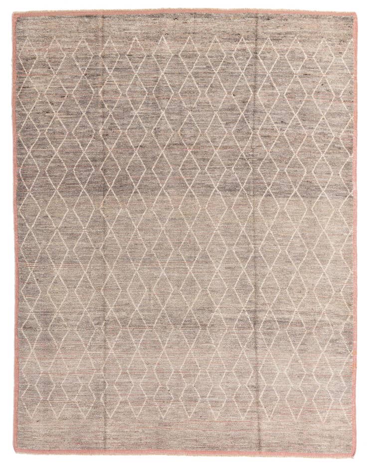 Detail image of 8' 5 x 10' 9 Hand Knotted Moroccan Wool Rug