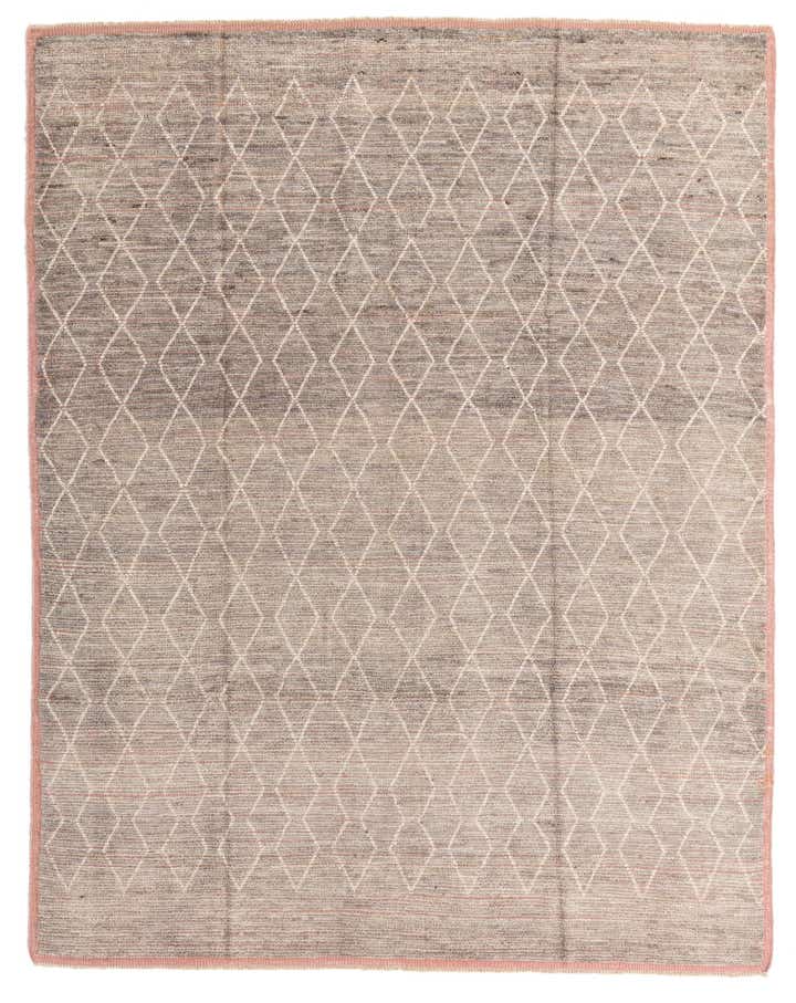 8' 5 x 10' 9 Hand Knotted Moroccan Wool Rug