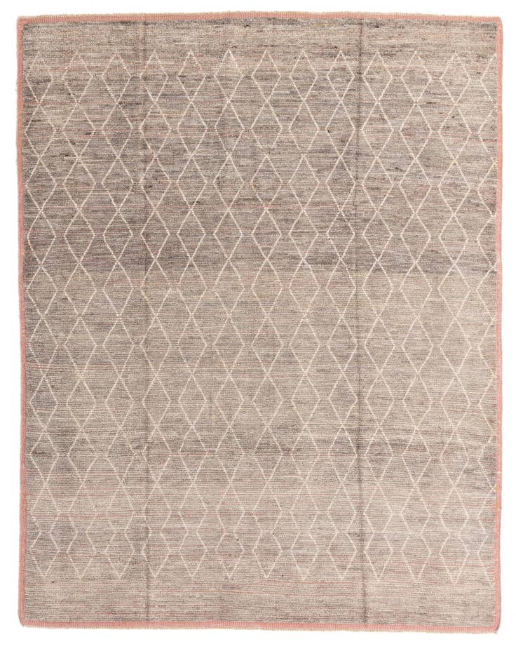 Detail image of 8' 5 x 10' 9 Hand Knotted Moroccan Wool Rug