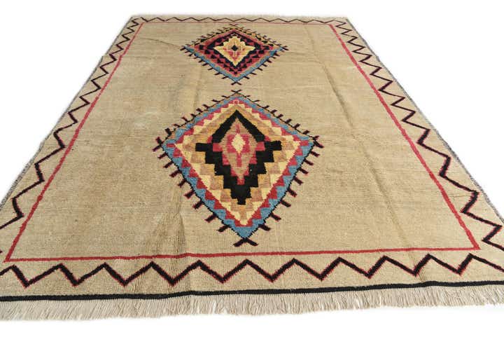 8' 10 x 12' Hand Knotted Moroccan Wool Rug