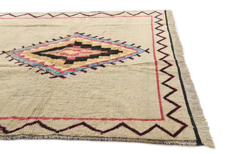 Detail image of 8' 10 x 12' Hand Knotted Moroccan Wool Rug