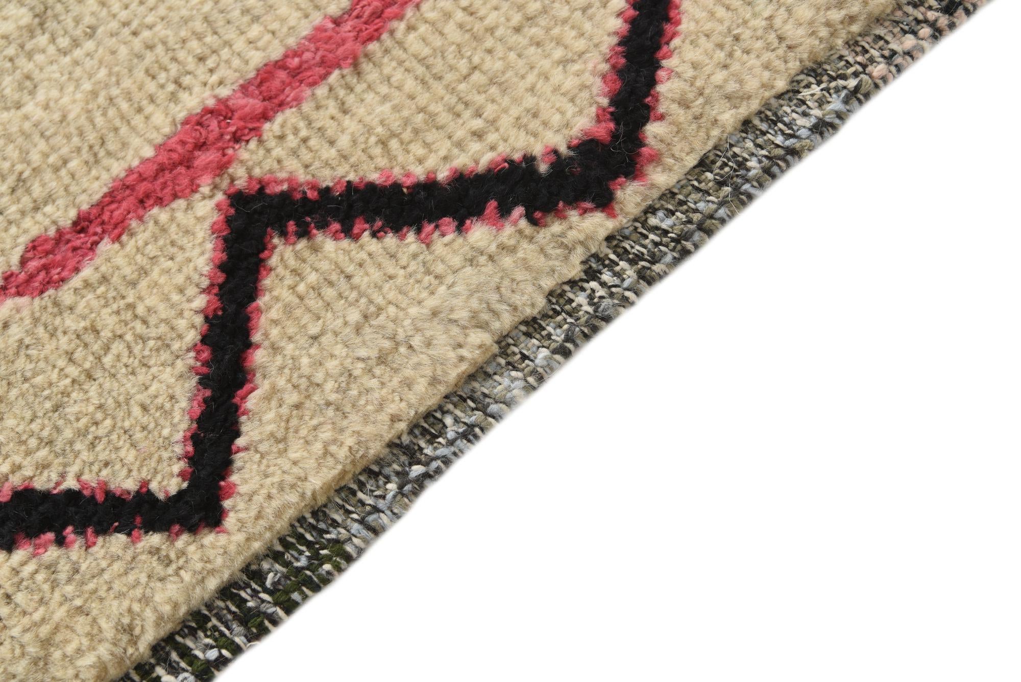 8' 10 x 12' Hand Knotted Moroccan Wool Rug