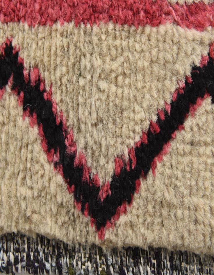 Detail image of 8' 10 x 12'  Hand Knotted Moroccan Wool Rug