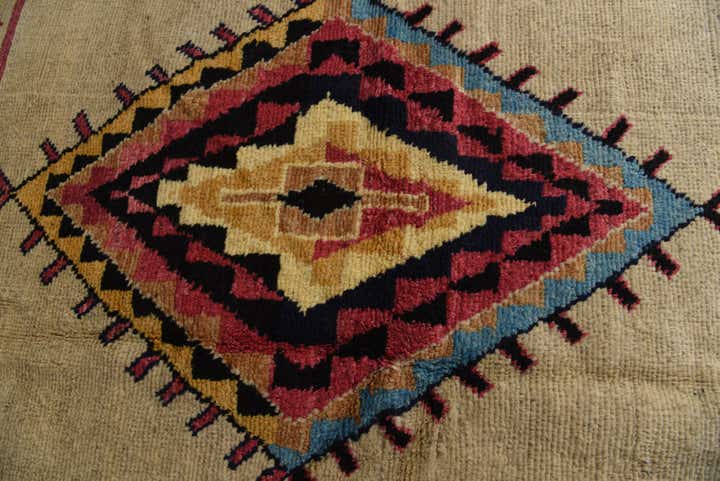 8' 10 x 12' Hand Knotted Moroccan Wool Rug