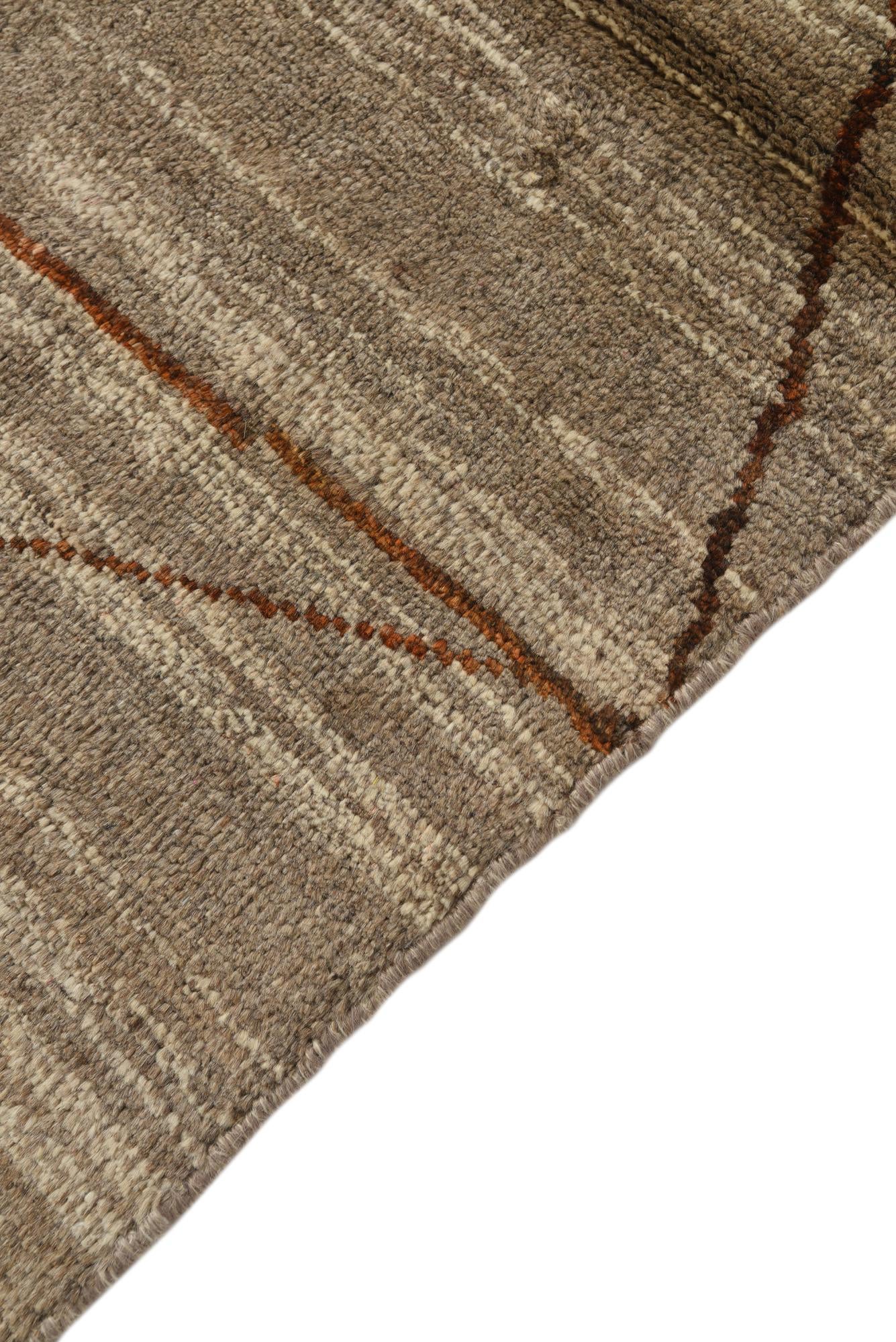 5' 7 x 8' 3 Hand Knotted Moroccan Wool Rug
