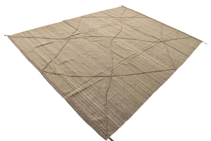 Detail image of 8' 6 x 11' 5 Hand Knotted Moroccan Wool Rug