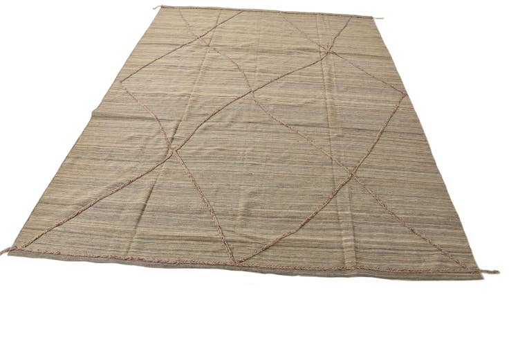 Detail image of 8' 6 x 11' 5 Hand Knotted Moroccan Wool Rug
