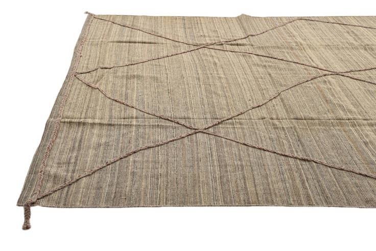 Detail image of 8' 6 x 11' 5 Hand Knotted Moroccan Wool Rug