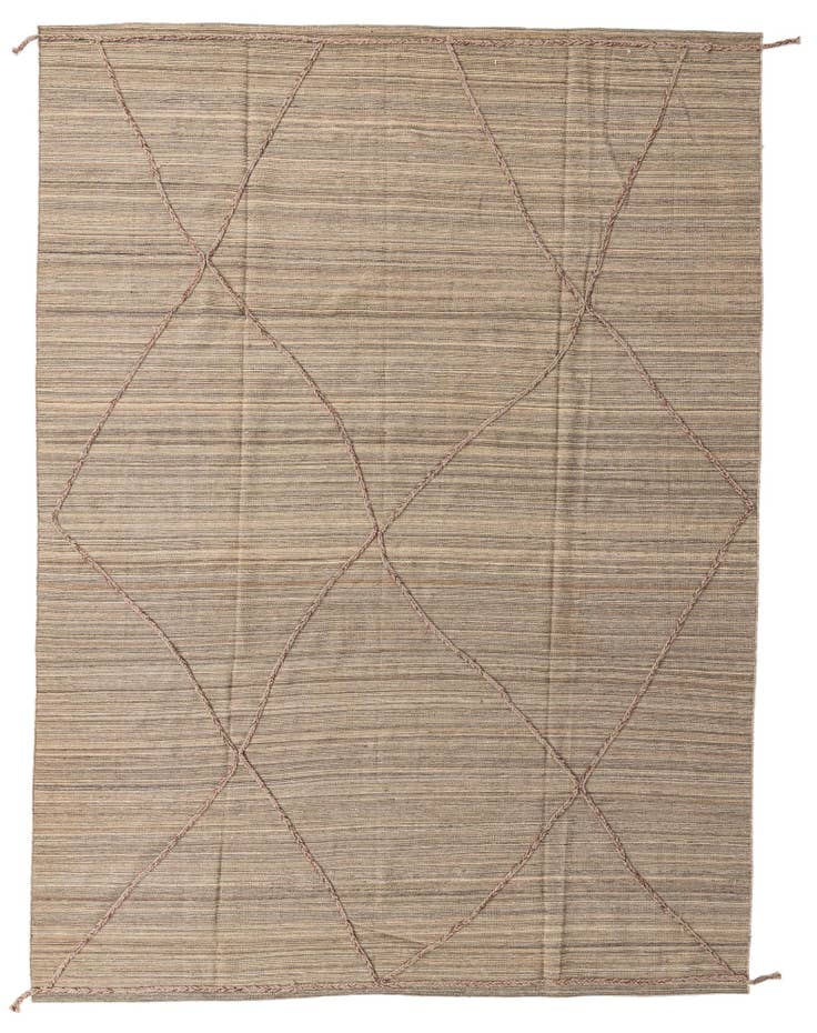 Detail image of 8' 6 x 11' 5 Hand Knotted Moroccan Wool Rug