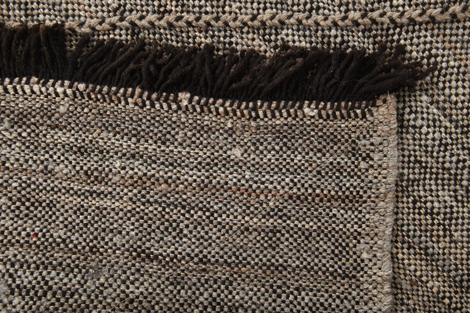 6' 8 x 9' 5 Hand Knotted Moroccan Wool Rug