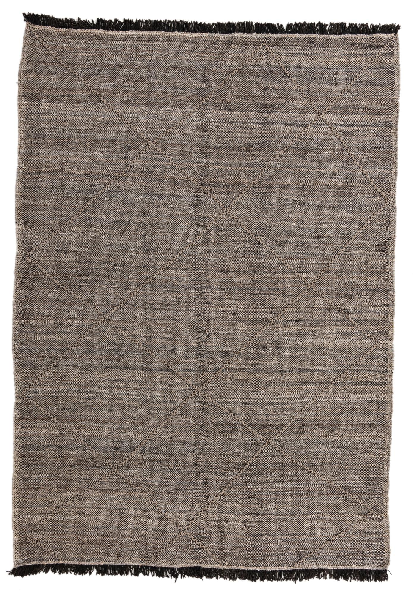 6' 8 x 9' 5 Hand Knotted Moroccan Wool Rug