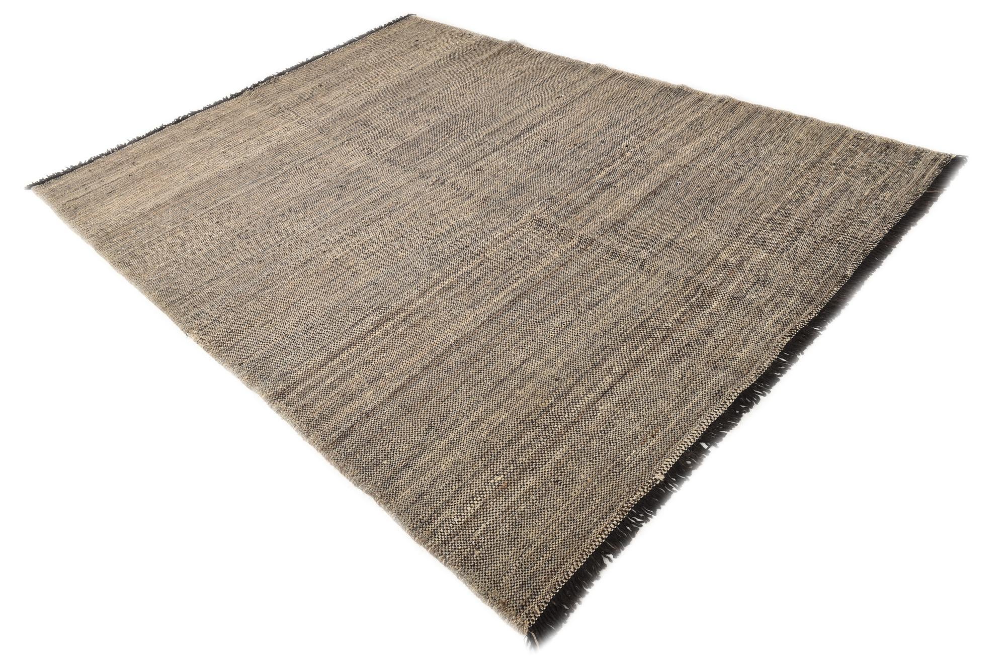 7' x 9' 6 Hand Knotted Moroccan Wool Rug