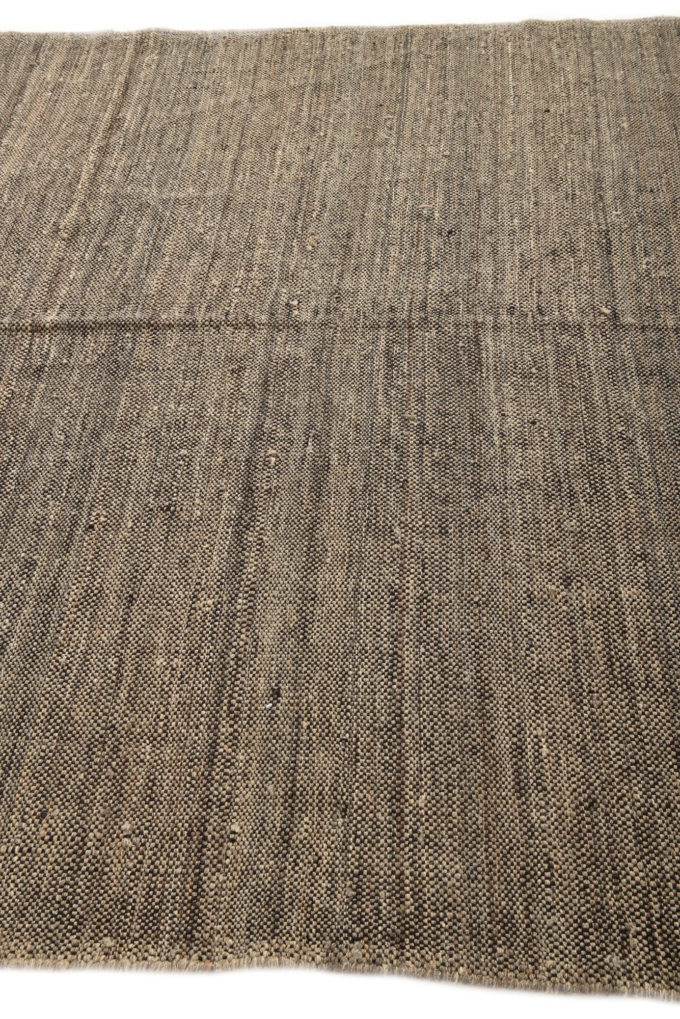 7' x 9' 6 Hand Knotted Moroccan Wool Rug