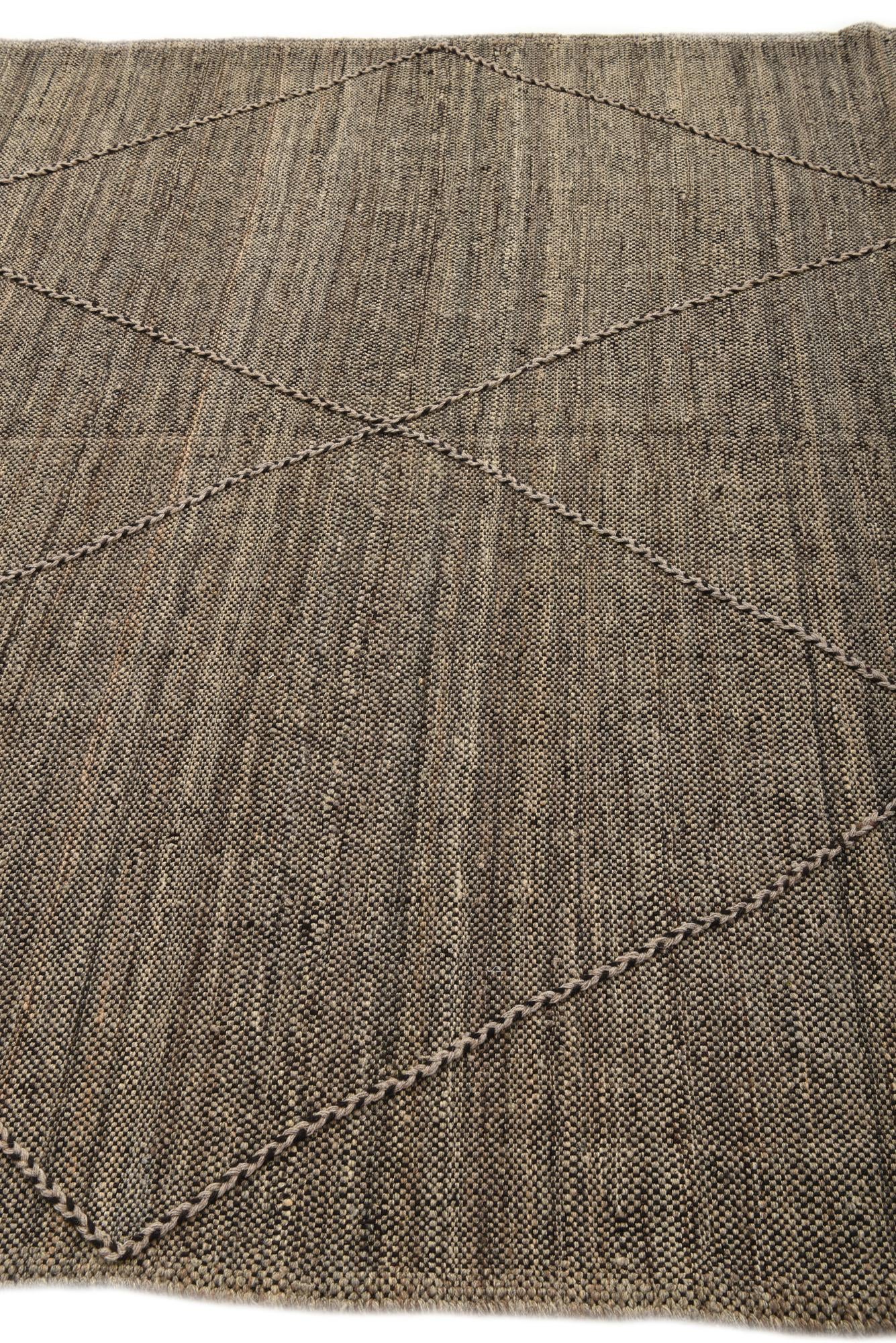 6' 8 x 9' 10 Hand Knotted Moroccan Wool Rug