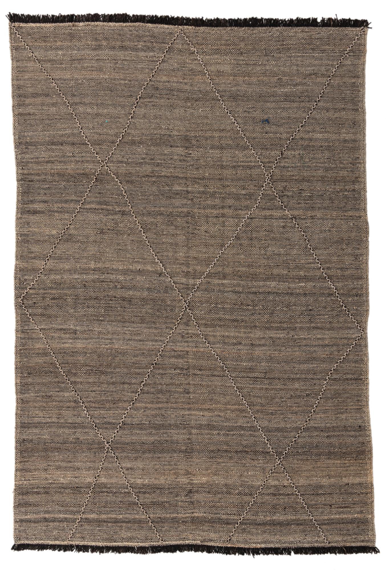 6' 8 x 9' 10 Hand Knotted Moroccan Wool Rug