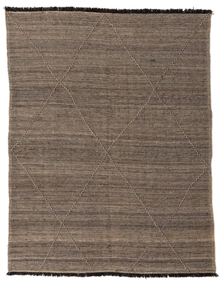 Detail image of 6' 8 x 9' 10 Hand Knotted Moroccan Wool Rug