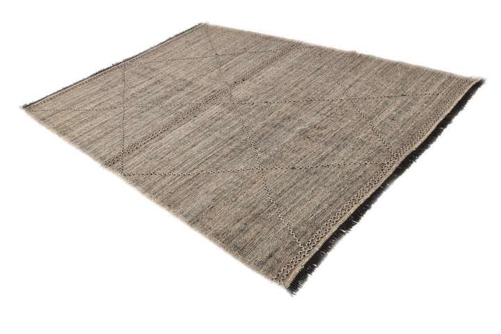 7' 2 x 9' 6 Hand Knotted Moroccan Wool Rug