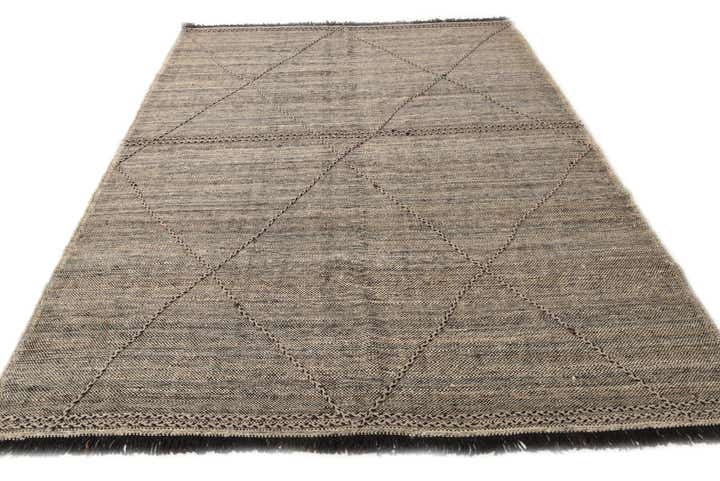 7' 2 x 9' 6 Hand Knotted Moroccan Wool Rug