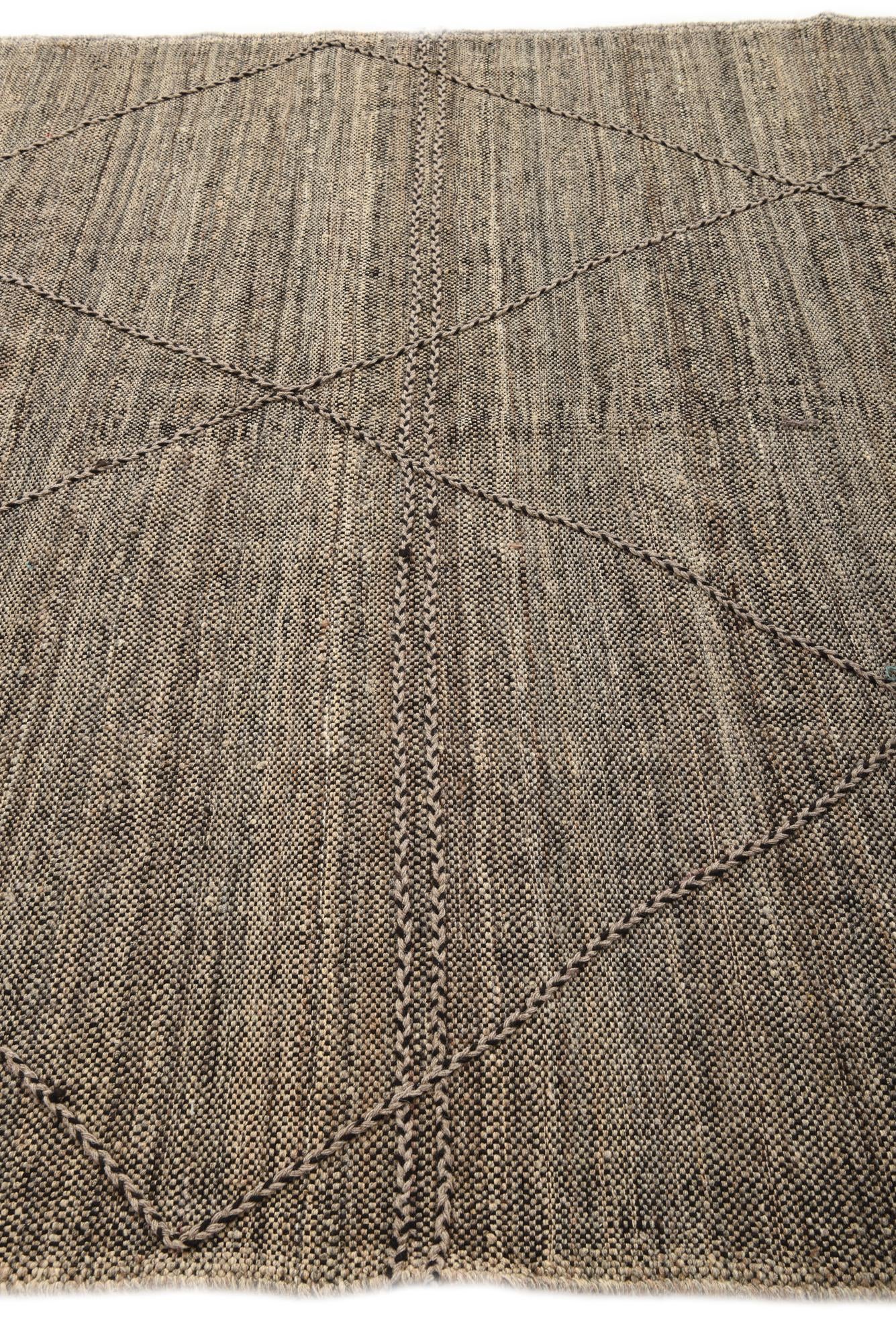 7' 2 x 9' 6 Hand Knotted Moroccan Wool Rug