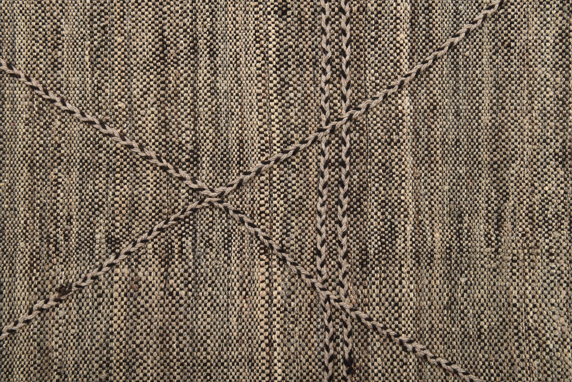 7' 2 x 9' 6 Hand Knotted Moroccan Wool Rug
